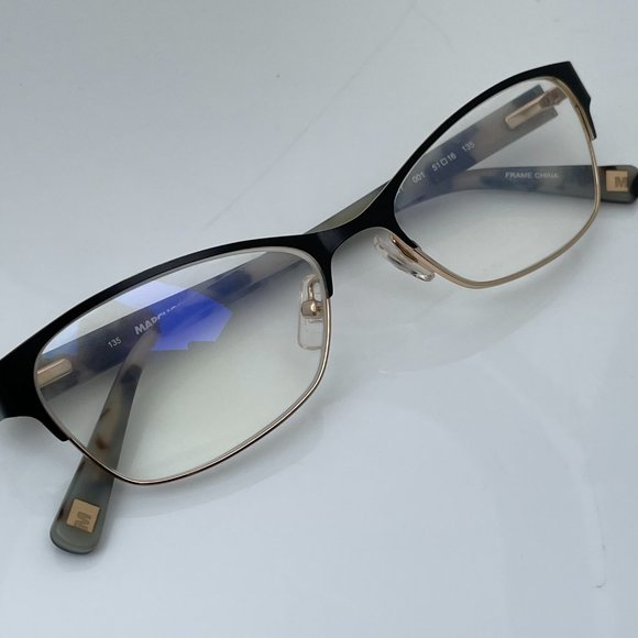 Marchon Accessories - Marchon NYC Women Glasses Frame M-SURREY Black/Gol
